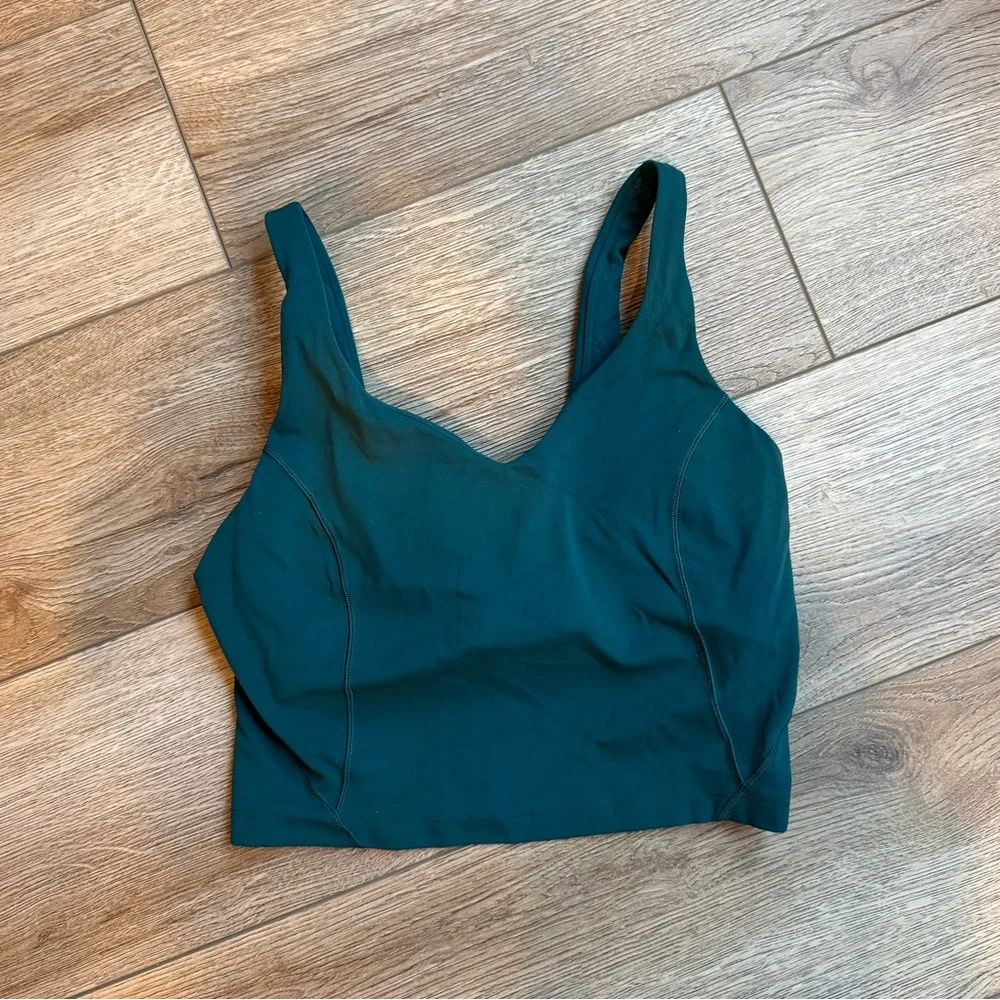 Deep green lululemon align tank
